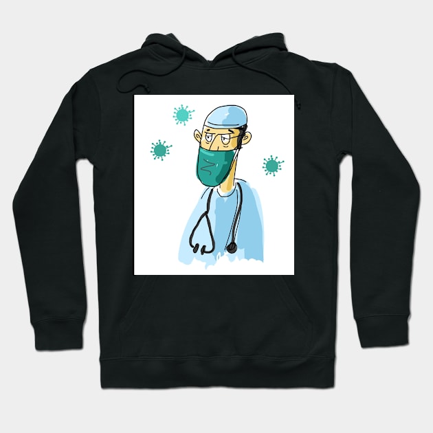 cartoon doctor Hoodie by T-shirt_best_